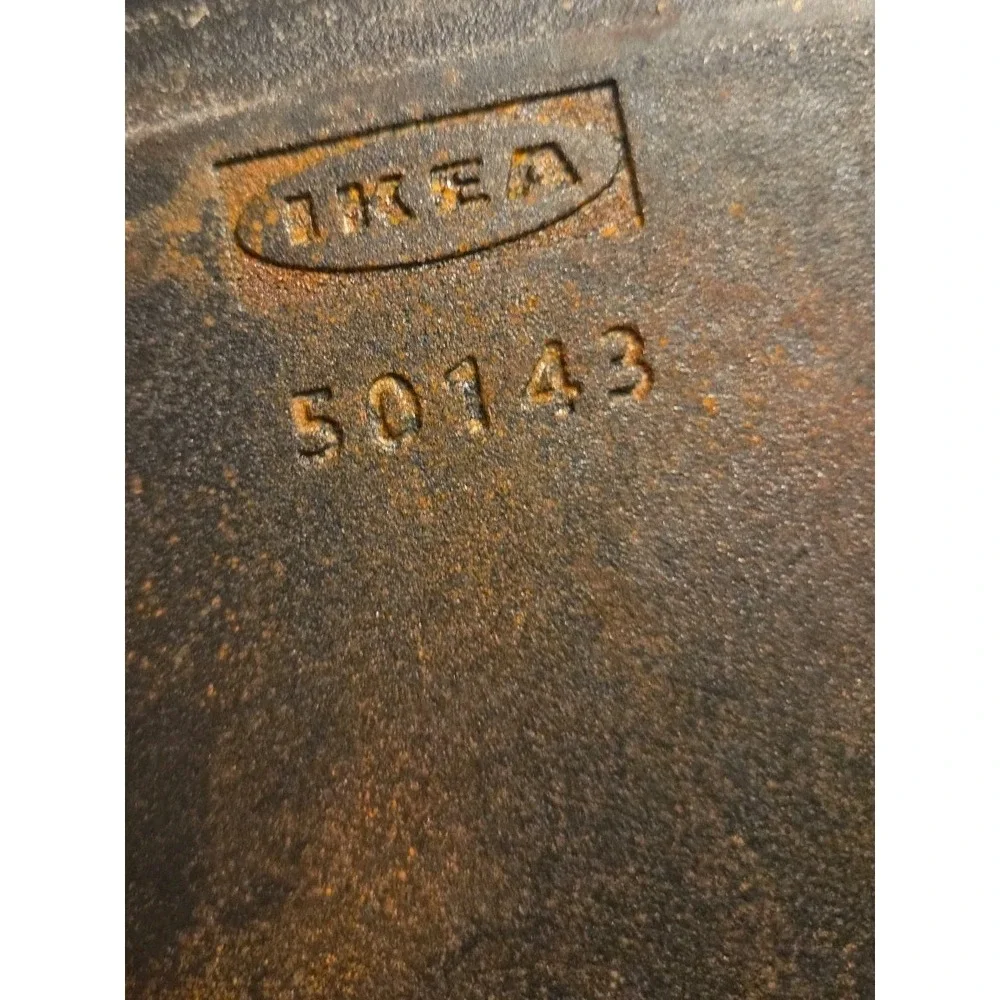 IKEA #50143 Casst Iron 11x11 Inch Pan Square Griddler No Wobble. Seasoned. EUC